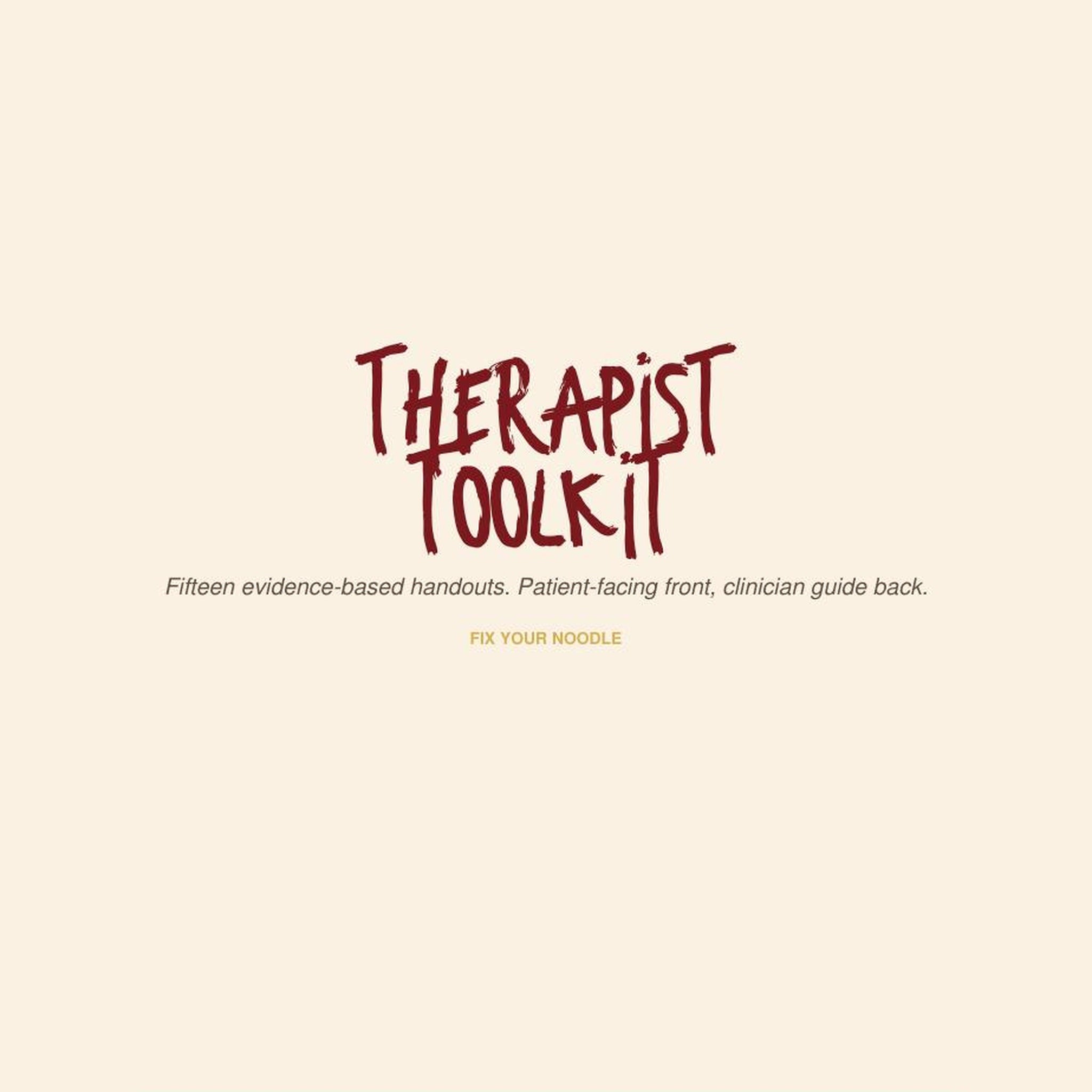 FYN Clinician Toolkit: 15 Evidence-Based Patient Handouts (PDF + Editable DOCX Pack)
